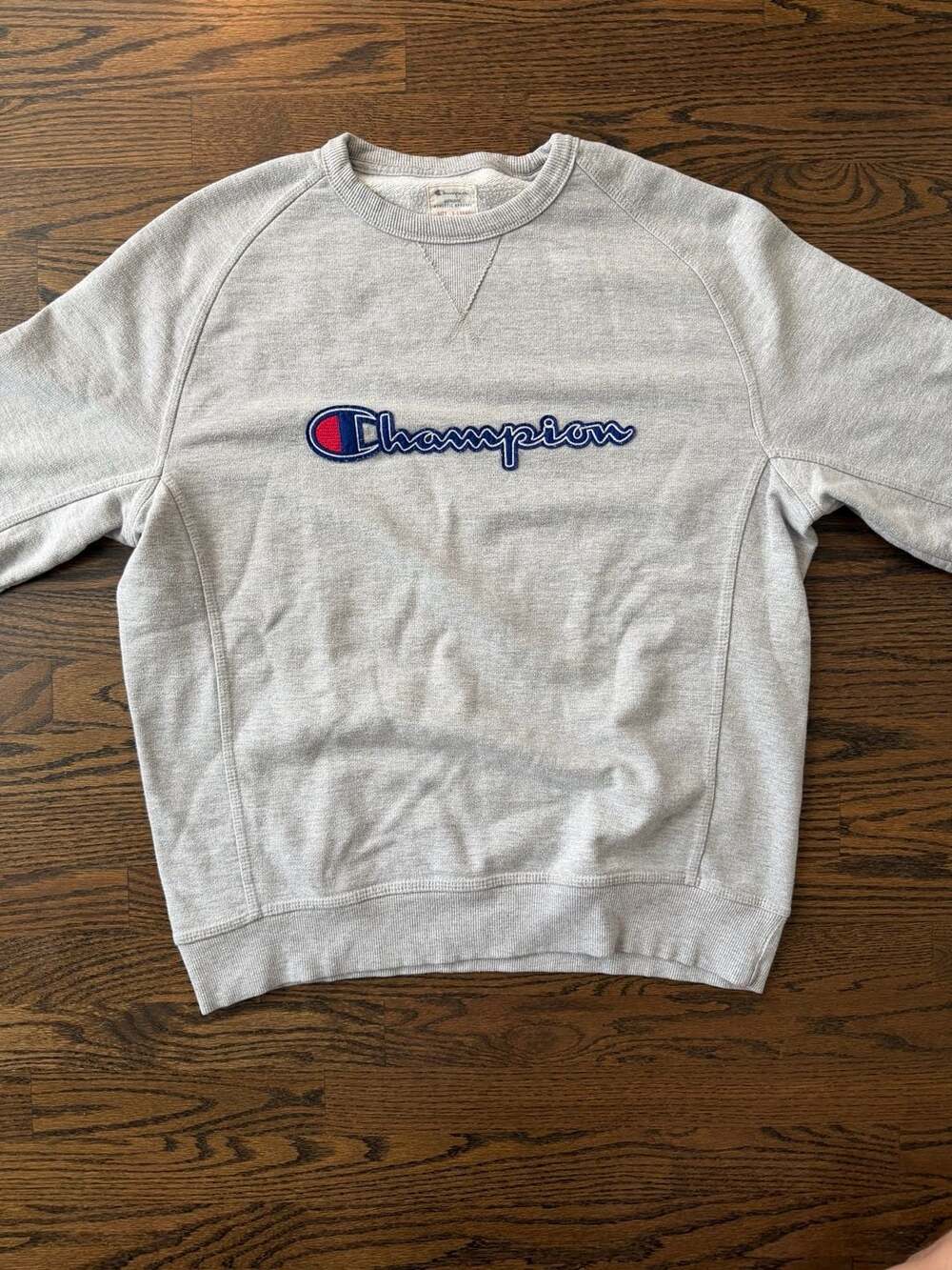 Champion Crewneck Pullover Sweatshirt XL Authentic Athletic Apparel Gray